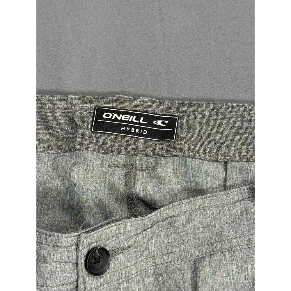 O'Neill Hybrid Shorts Mens 44 Gray Heathered Stretch Boardshorts‎ Walkshorts